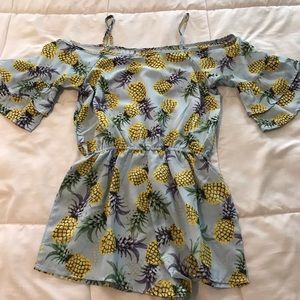 off the shoulder romper